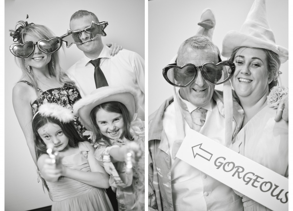 The 'Photobooth' at West Tower, Lancashire Wedding photography