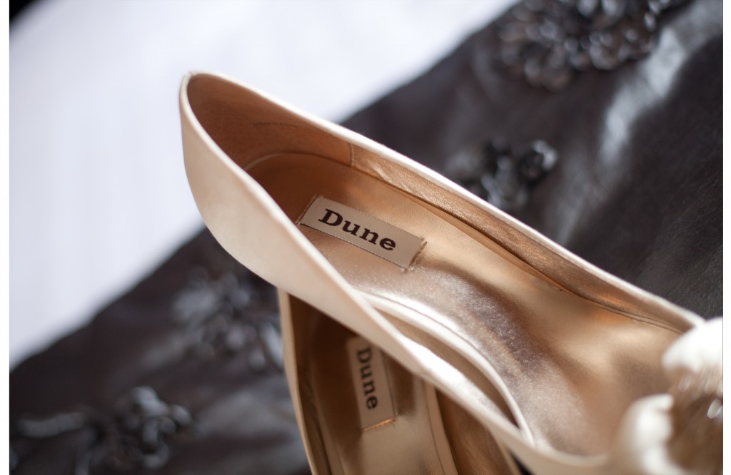 Dune - Beautiful wedding shoes. Detailed, creative wedding photography