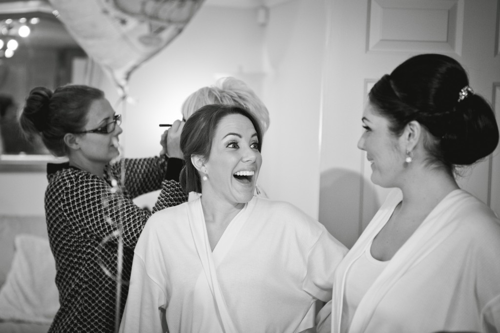 Laughing Bridesmaids | Creative Wedding Photography Liverpool Suites Hotel