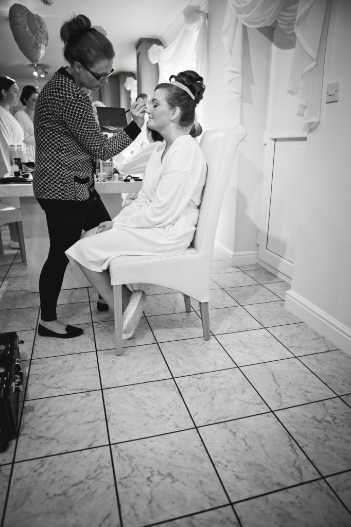 Beautiful Bride During Preparation for her Suites Hotel Wedding, Knowsley 