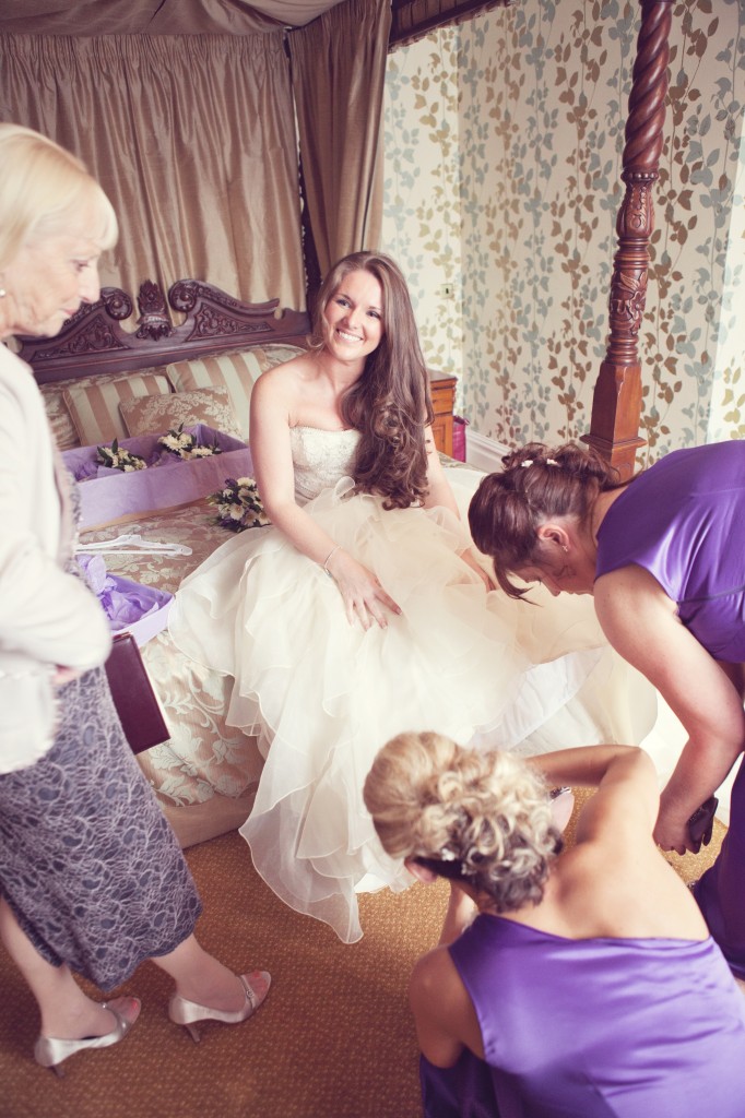 The Shoes - Geting Help From Bridesmaids Bridal Prep 