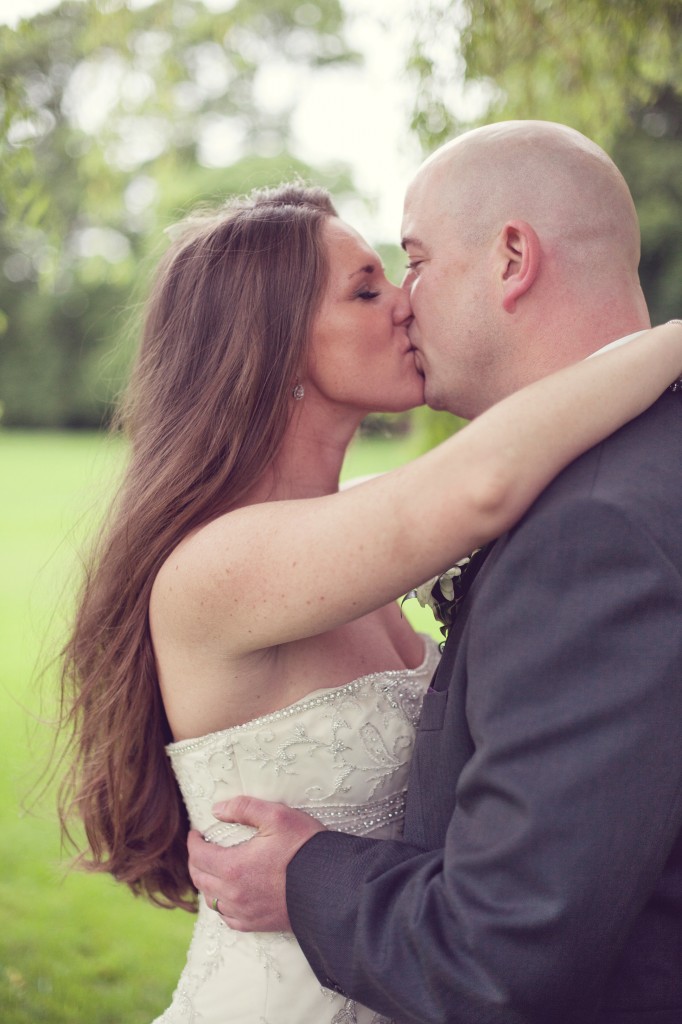 Kissing as Man and Wife - North Wales Wedding
