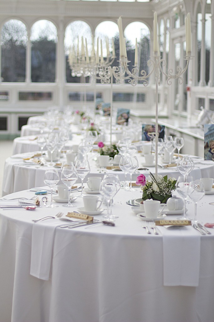 Tables ready for Reception - Isla Gladstone, Liverpool Wedding