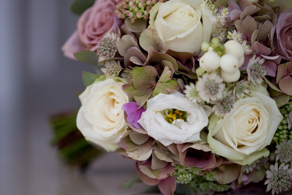 Close up of beautiful wedding flowers. Beautiful detailed wedding photography