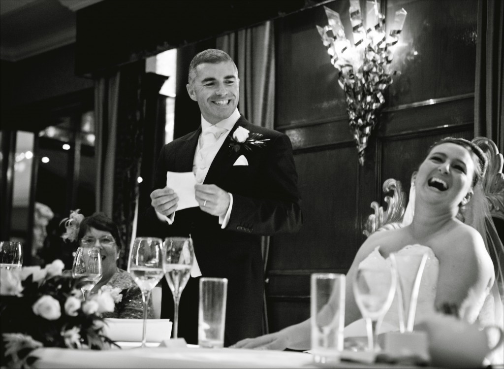 Lancashire Wedding Photography | Modern Wedding Photographer | Grooms Speech
