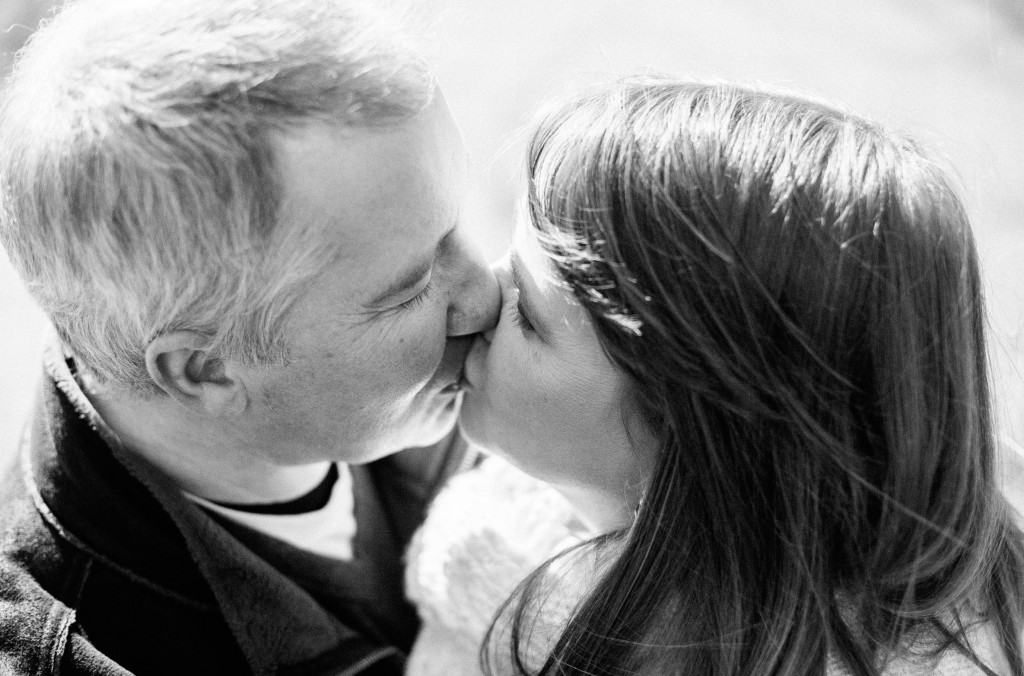 A couple Kissing in Avenham Park Preston, Lancashire Pre wedding Photography