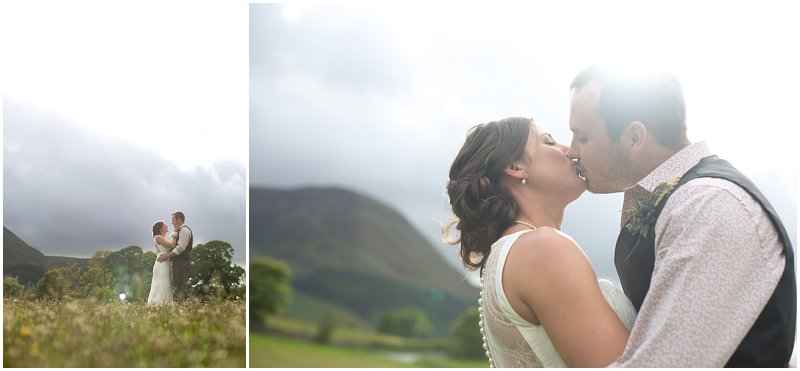 Beautiful backlit photographs of bride and groom