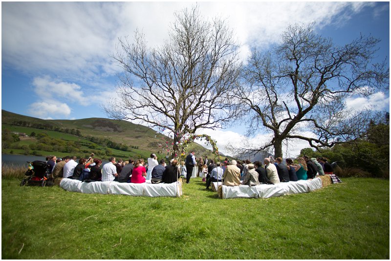 Beautiful Outdoor Wedding Ceremony on Loweswater Cumbria