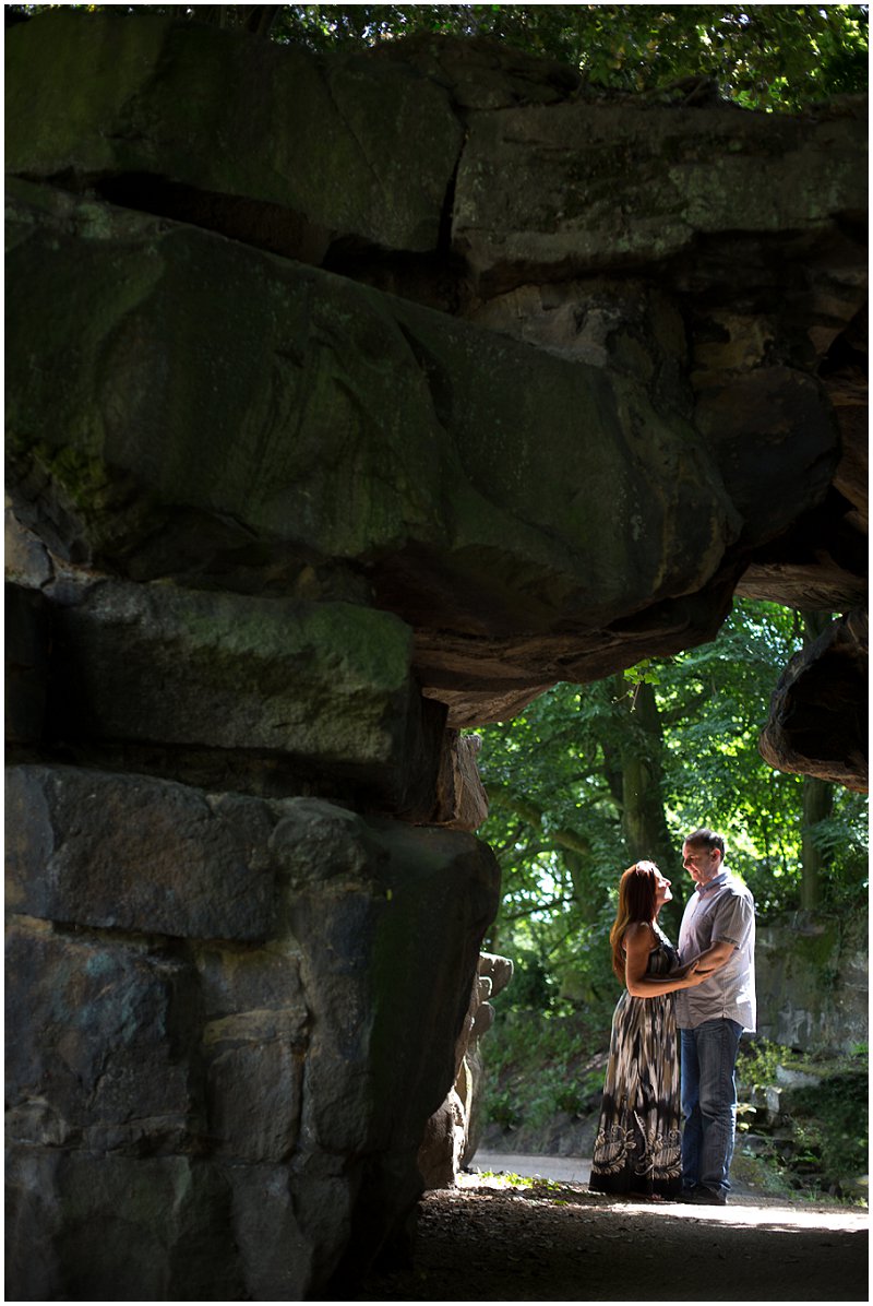 Couple under stone archway Preston Lancashire Photography