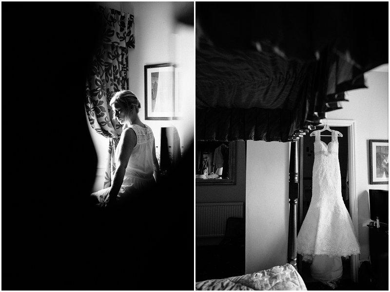 Bridal preparations Criccieth Wales wedding photographer