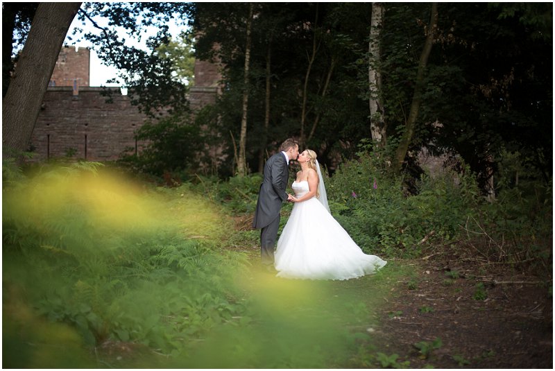 Bride and Groom Kissing | Cheshire Wedding Photographer