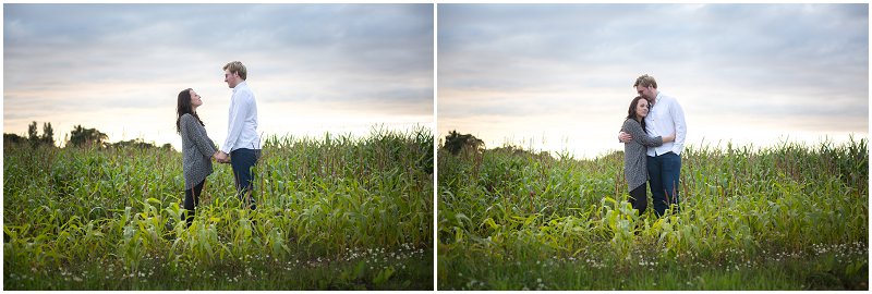 Engagement Photography Lancashire | Corn fields at Sunset