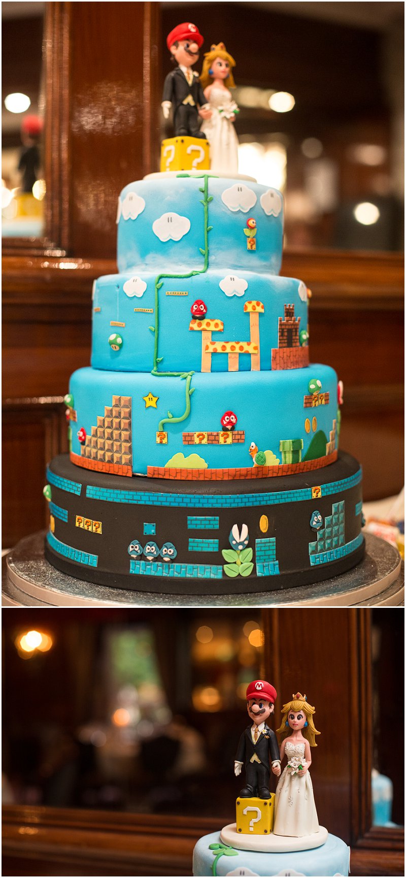 Mario Themed Wedding Cake | Sefton Park Wedding Photographer