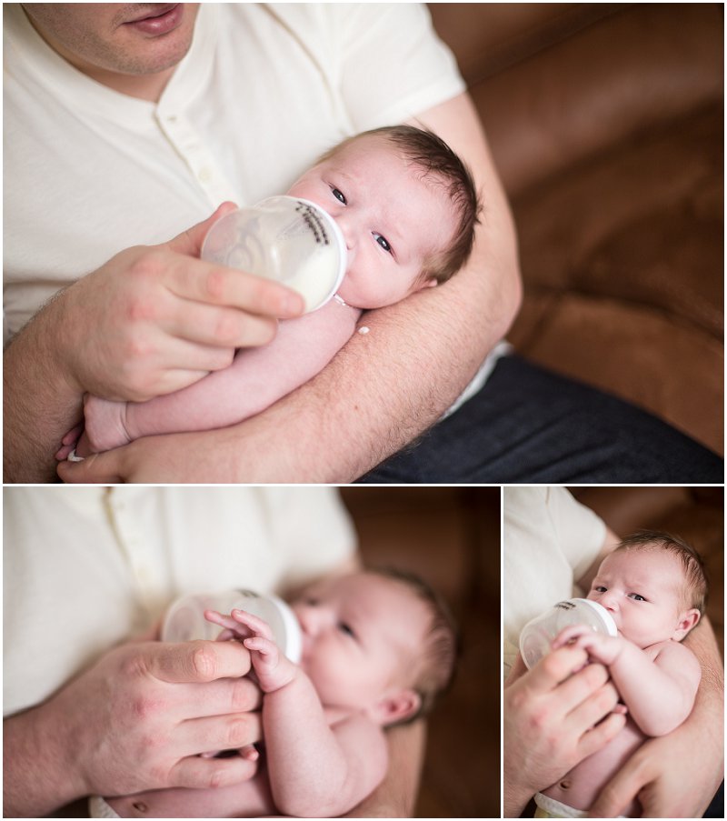 Baby Drinking Milk during photo shoot Lancashire