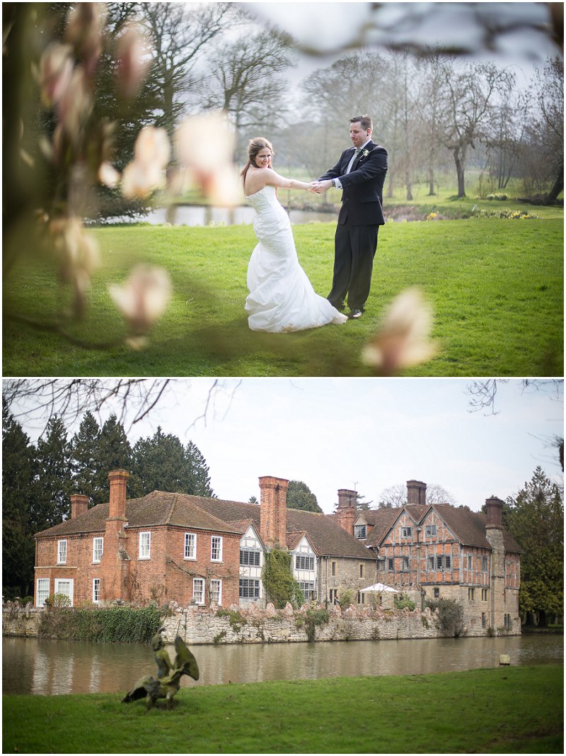 Couples portraits in grounds of Birtsmorton Court Worcestershire Wedding Photographer
