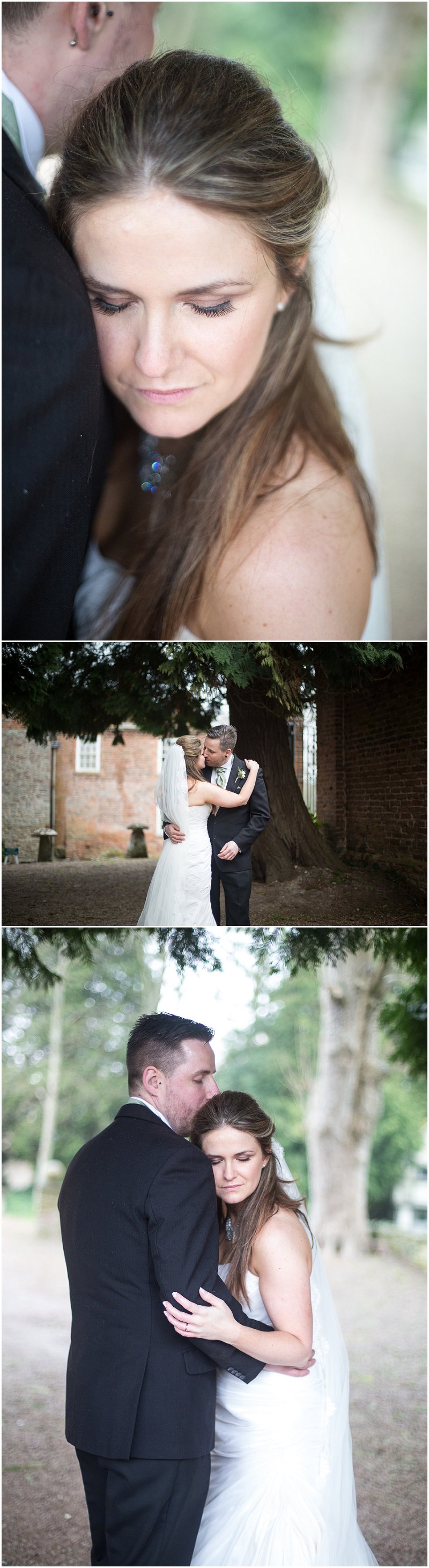 Gorgeous bride and groom in Birtsmorton Court Grounds Worcestershire