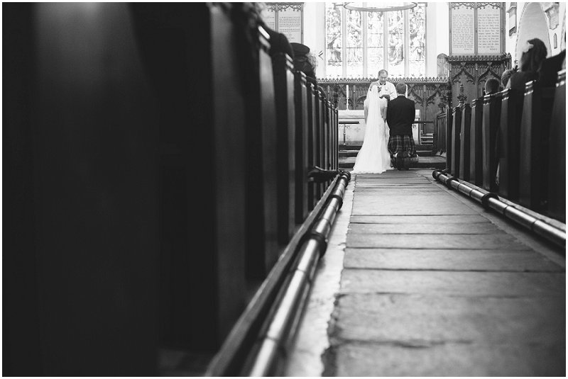 Shot from back of the church in Cumbria
