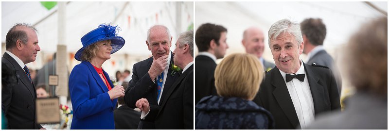 Guests enjoy evening reception in Marquee at Belmount Hall 