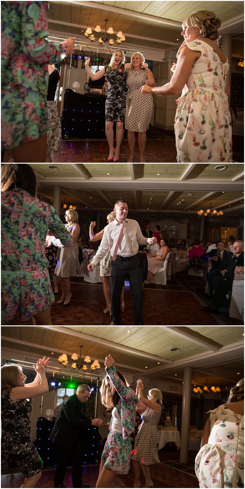 Wedding guests on the dancefloor at Stanley House 