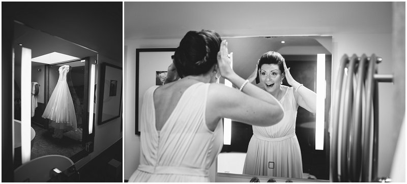 Bride prep at Linthwaite House Hotel Wedding Photographer Cumbria