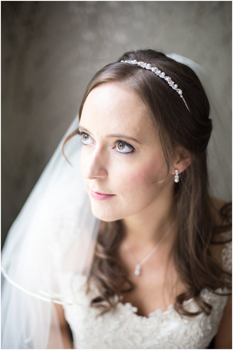 Bride on her wedding morning at Linthwaite House Cumbria Photography