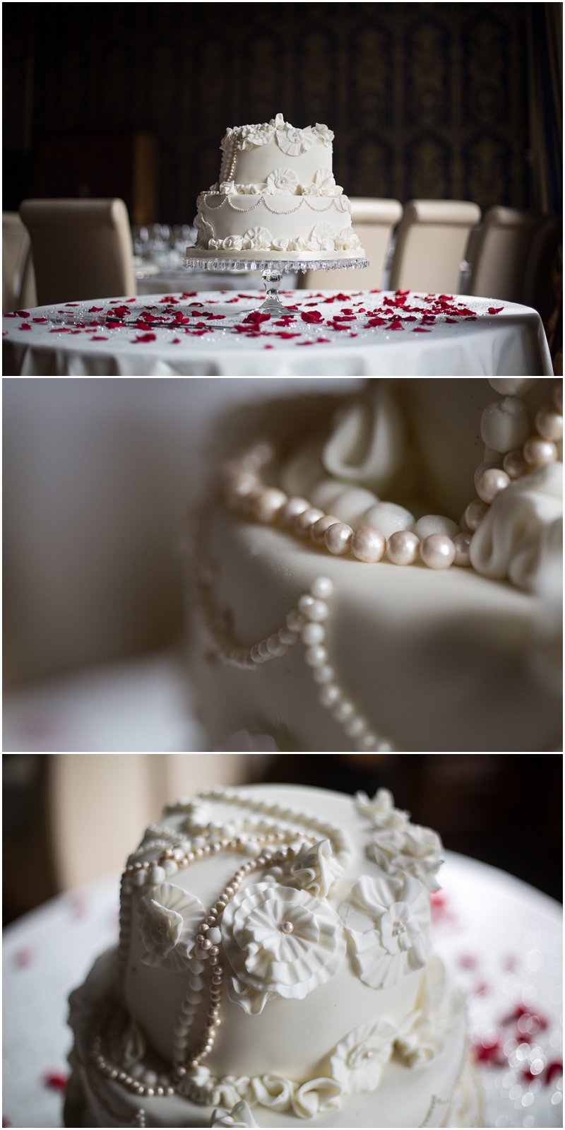 Stunning vintage wedding cake at Soughton Hall