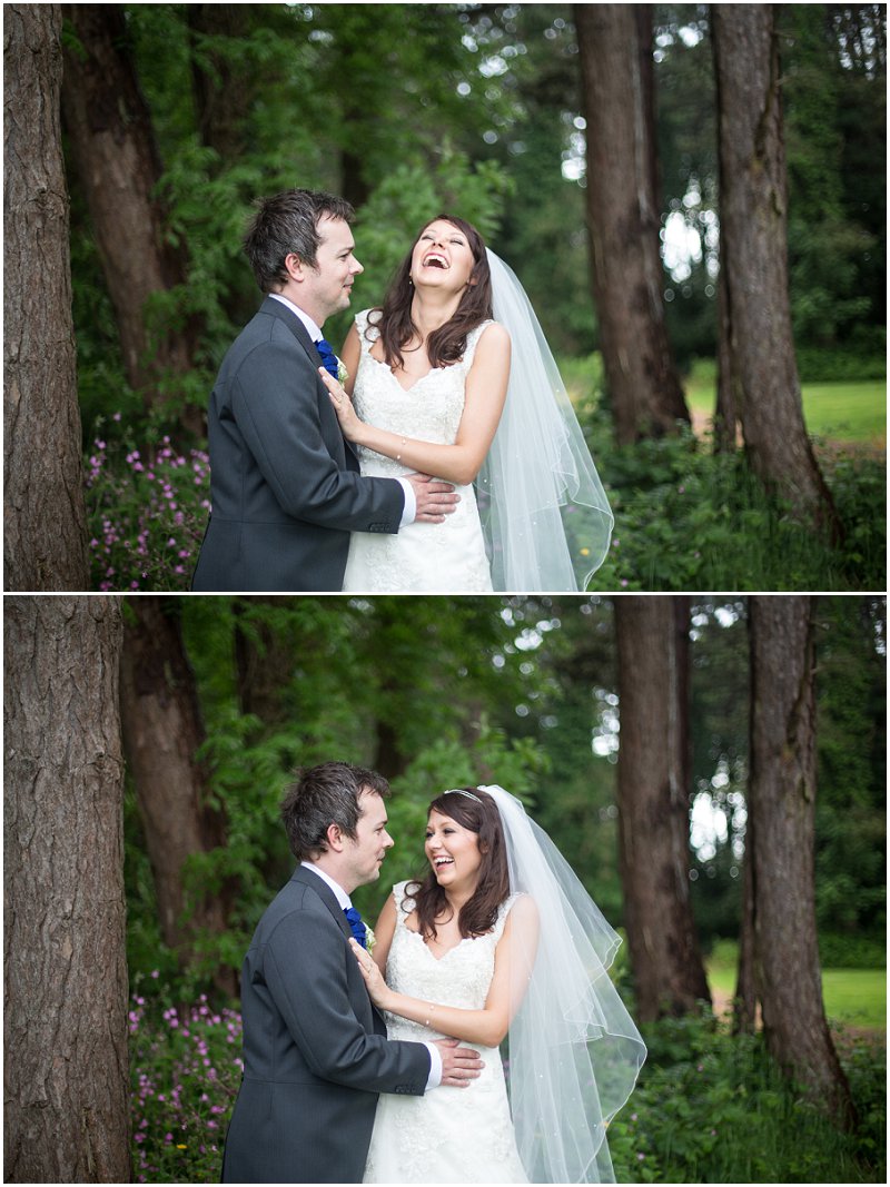 Beautiful bride and groom portraits at Abbey House Hotel Wedding