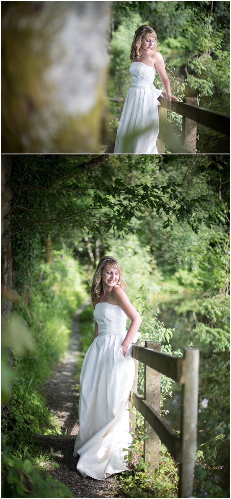 Stunning bride in the grounds of Linthwaite House Wedding Photographer