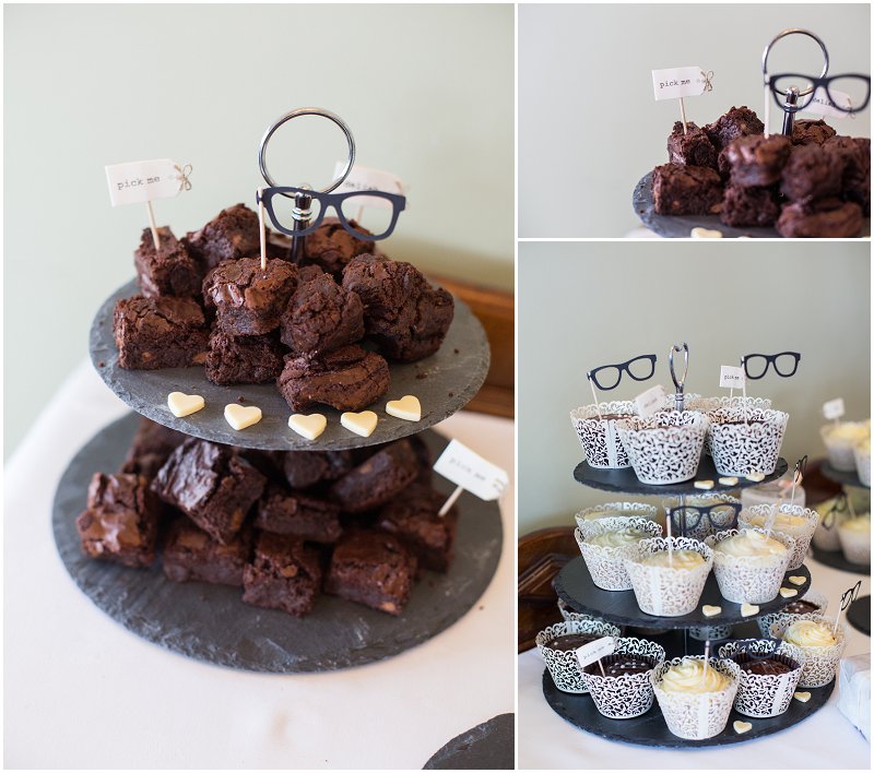 Brownies and Cupcakes wedding cakes 