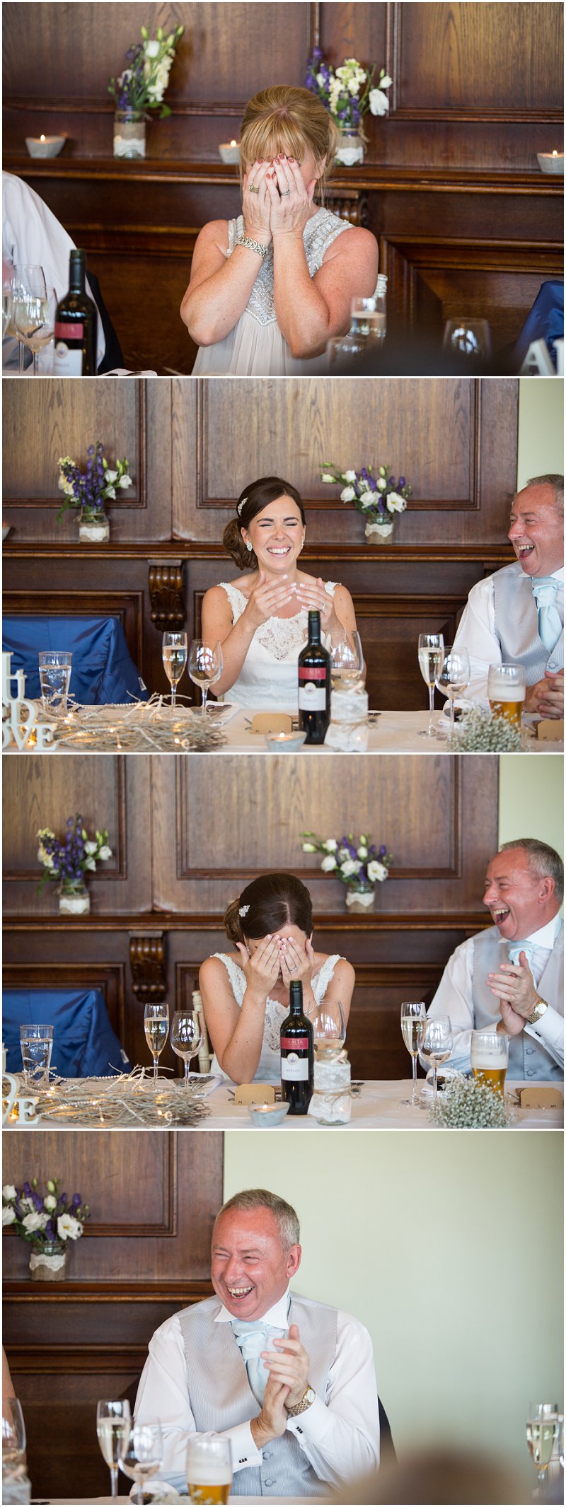 Great reactions during speeches at The Alma Inn Wedding