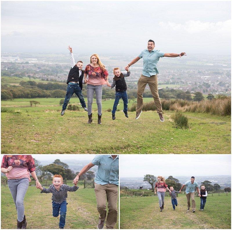 Fun family photo shoot at Chorley, Lancashire