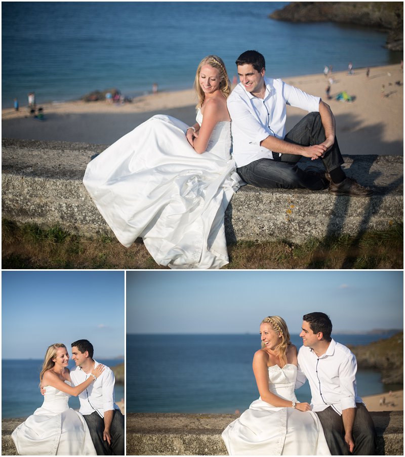 Stunning Beach scenery during Wedding style shoot Cornwall
