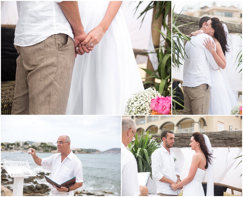 Beautiful Wedding Ceremony on the Beach at Jacaranda Ibiza Wedding Photography