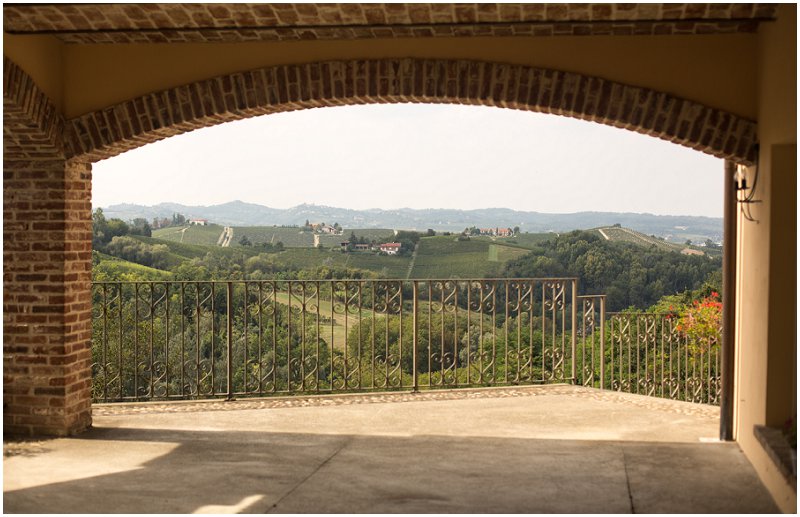 View from La Villa balcony, Piedmont, Italy