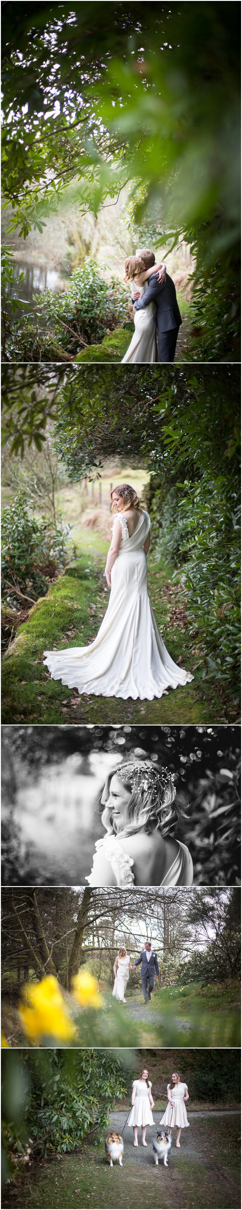 Stunning bride and groom during portraits at linthwaite house hotel, cumbria wedding