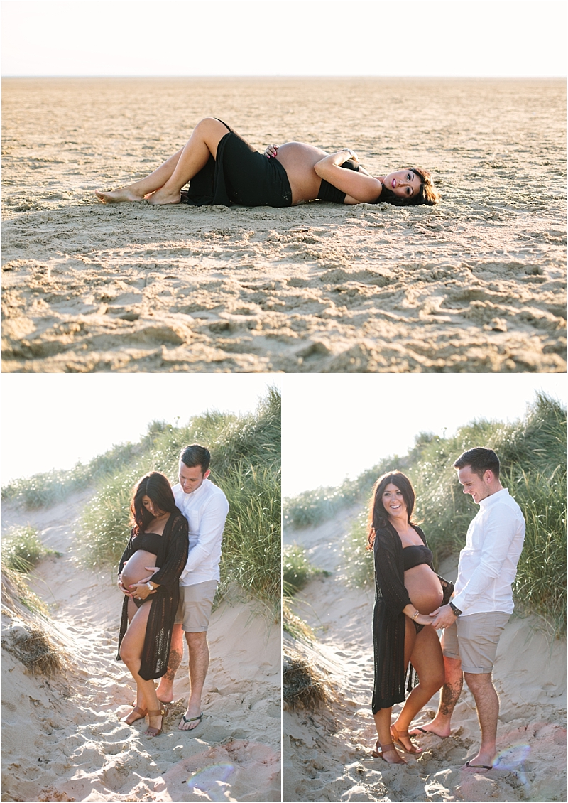 Maternity shoot on the beach beautiful maternity photography