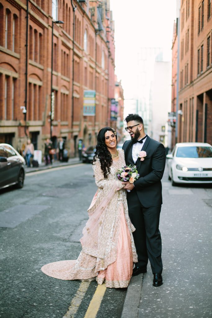 Indian bride and groom Manchester