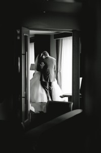 Creative professional Wedding Photography - Bride and Groom Embracing