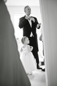 Documentary Wedding Photography - Father of the Bride Getting Ready in Liverpool