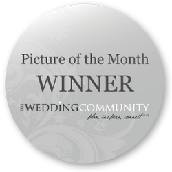 A winners badge, winner of Picture Of the Month on The Wedding Community July 2012