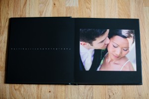 First page of wedding album, Lancashire wedding photography