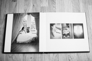 Black and White spreads in Wedding Photography Album
