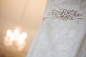 Creative wedding dress detail photograph
