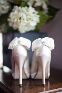 Details of wedding shoes