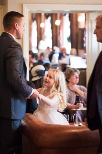 Groom and Daughter, Cheshire wedding