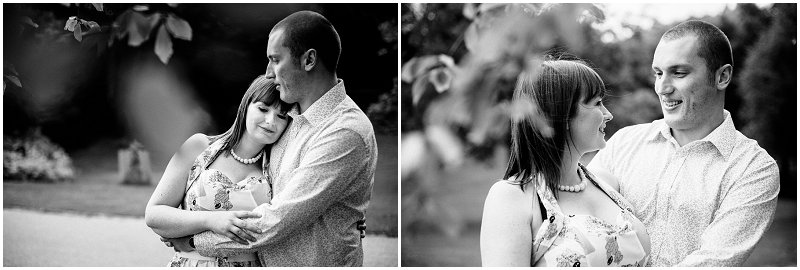 Black and White Engagement Photography