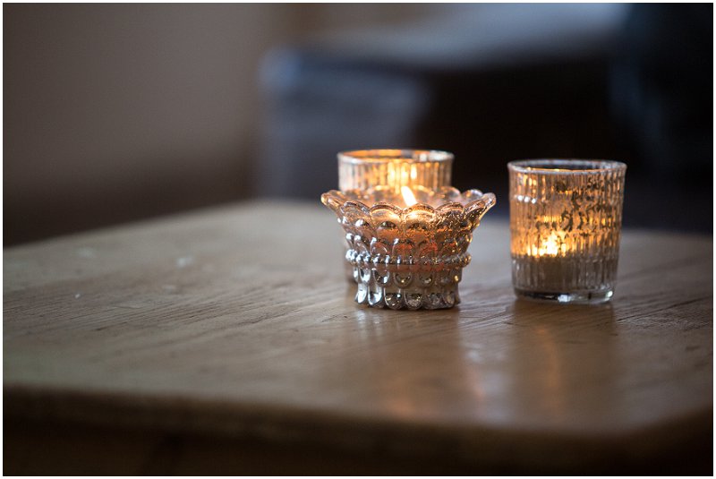Beautiful candle details Birtsmorton Court Wedding Photographer Worcestershire 