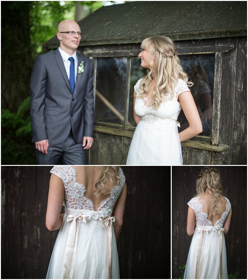 Bride and Groom portraits at Linthwaite House Hotel