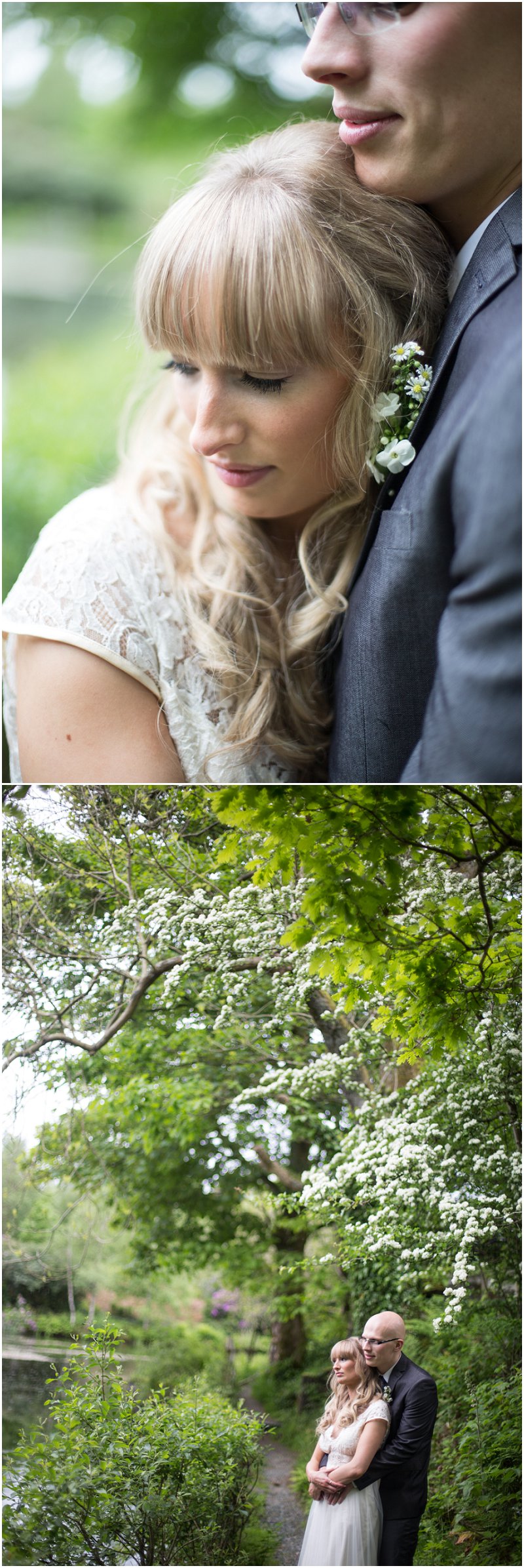 Bride and Groom at Linthwaite House Hotel Cumbria Photography