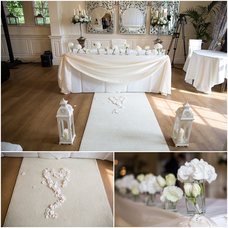 Beautiful wedding details at Eaves Hall, Lancashire